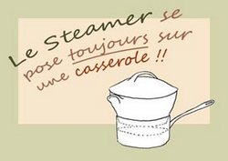 steamer sur casserole